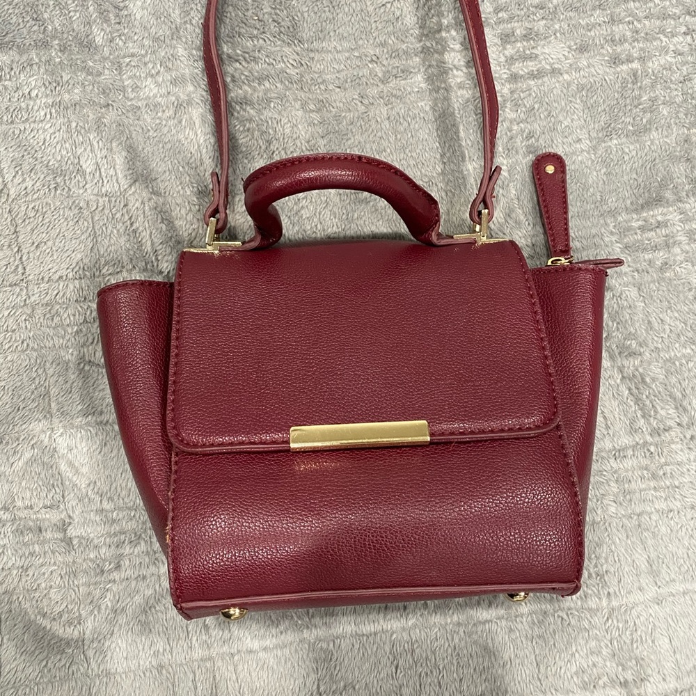 Dark red crossbody bag